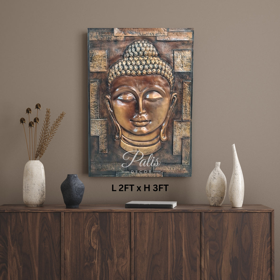 Buddha Face Wall Mural