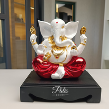 Load image into Gallery viewer, PLAIN LORD GANESHA 422 STATUE ON WOODEN BASE
