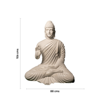 Load image into Gallery viewer, 42 inch Crystal White Buddha statue
